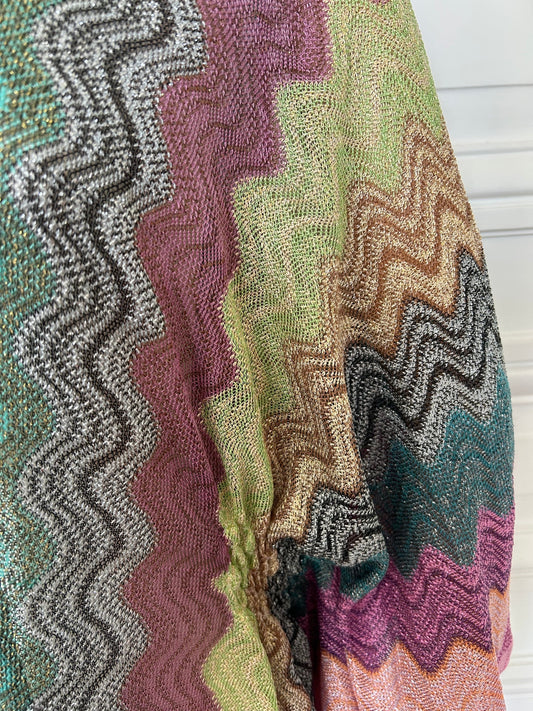 Manteau zig zag d’été multicolore