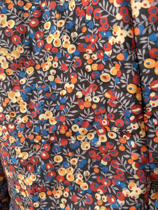 Veste en Liberty multicolore fabriquée en France