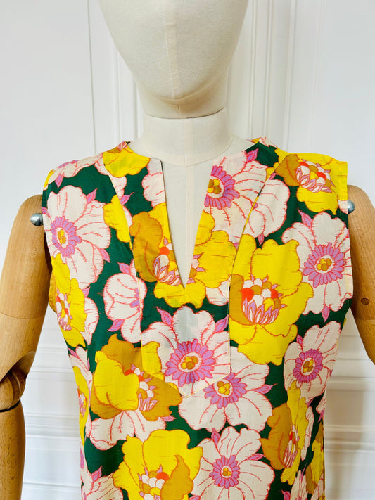 Robe longue sans manches fabriquée en France