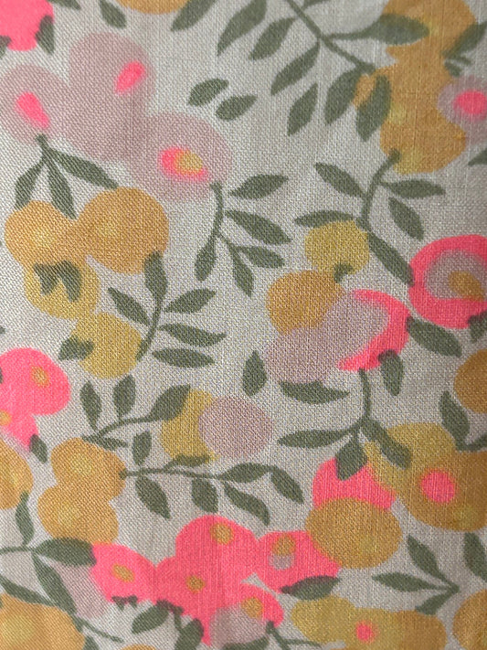 Pantalon en coton imprimé Liberty fabriqué en France