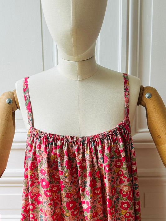 Robe longue à volant fabriquée en France