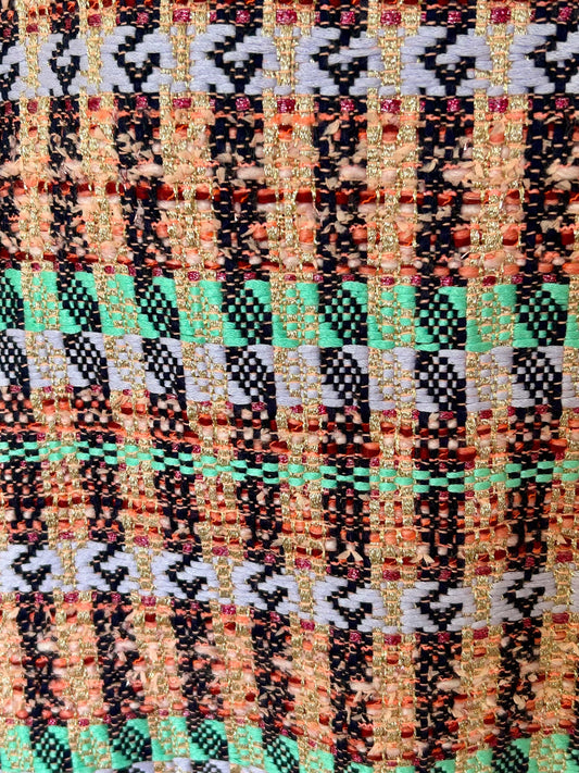 Top sans manches en tweed fabriqué en France