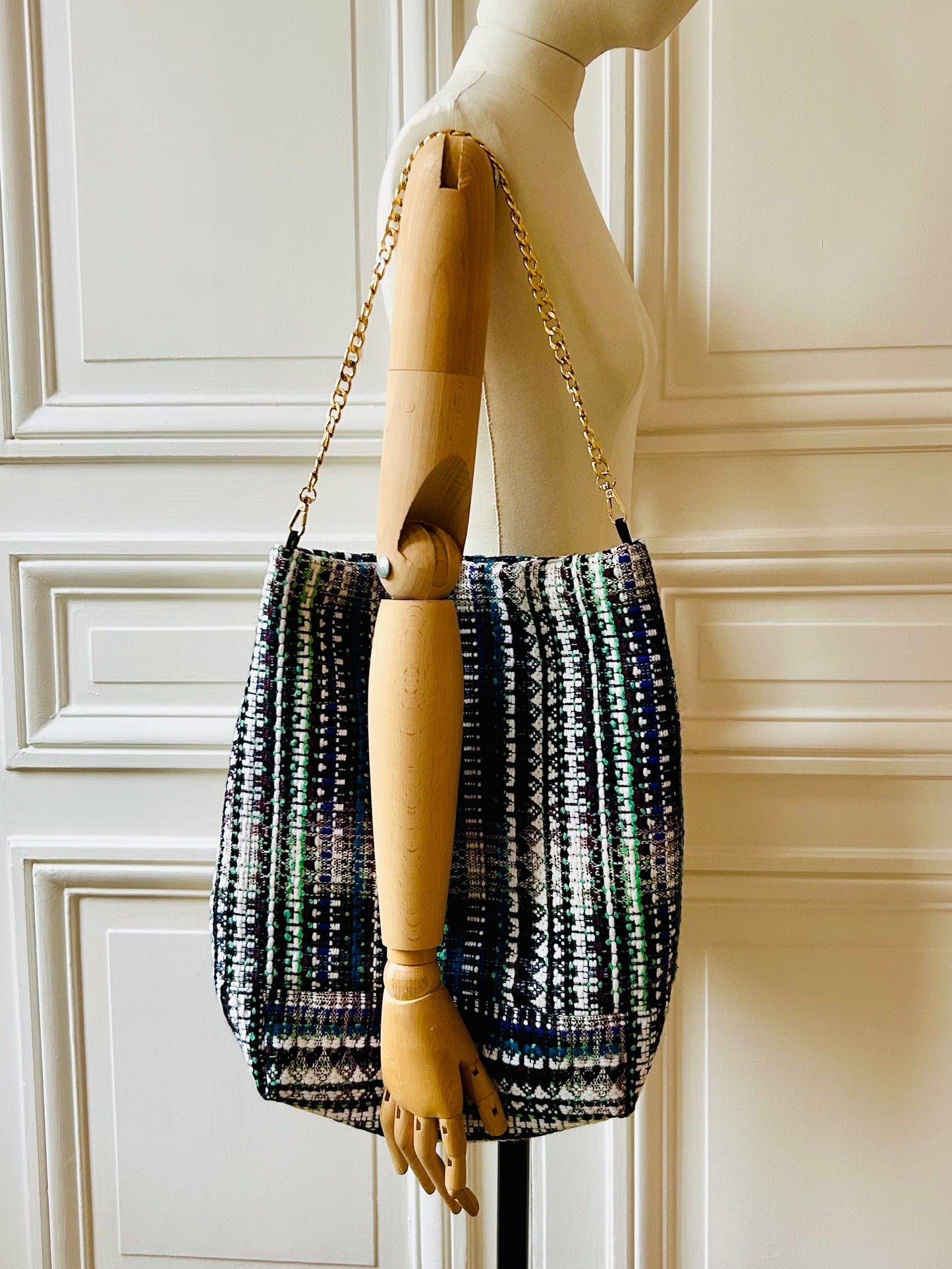 Housse sac Aurélie en tweed