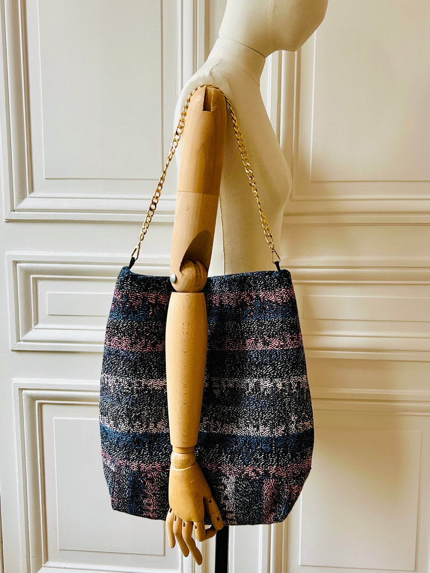 Housse sac Aurélie en tweed