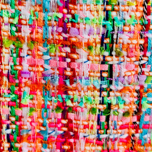 Sac Vivien en tweed multicolore tissé et fabriqué en France