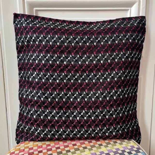 Coussin 50x50cm en tweed tissé et fabriqué en France