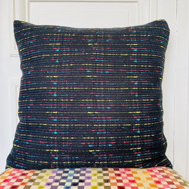 Coussin 50x50cm en tweed tissé et fabriqué en France