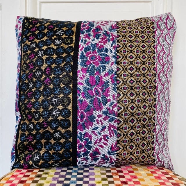 Coussin 50x50cm en tweed tissé et fabriqué en France
