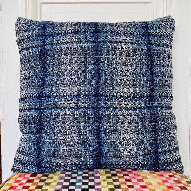 Coussin 50x50cm en tweed tissé et fabriqué en France