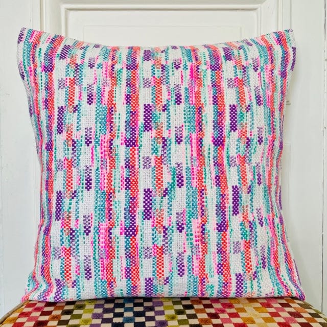 Coussin 50x50cm en tweed tissé et fabriqué en France