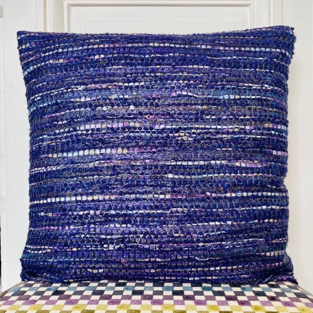 Coussin 50x50cm en tweed tissé et fabriqué en France