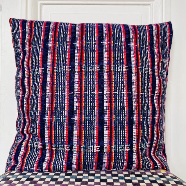 Coussin 50x50cm en tweed tissé et fabriqué en France