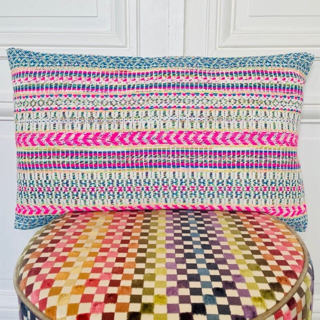 Coussin 65x40 cm en tweed tissé et fabriqué en France