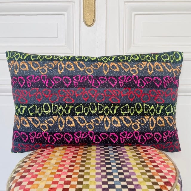 Coussin 65x40 cm en tweed tissé et fabriqué en France