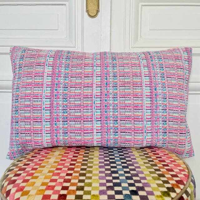 Coussin 65x40 cm en tweed tissé et fabriqué en France