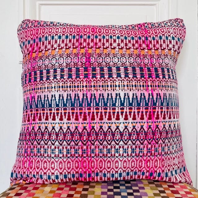 Coussin 50x50cm en tweed tissé et fabriqué en France