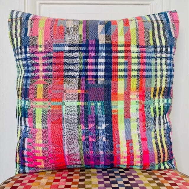 Coussin 50x50cm en tweed tissé et fabriqué en France