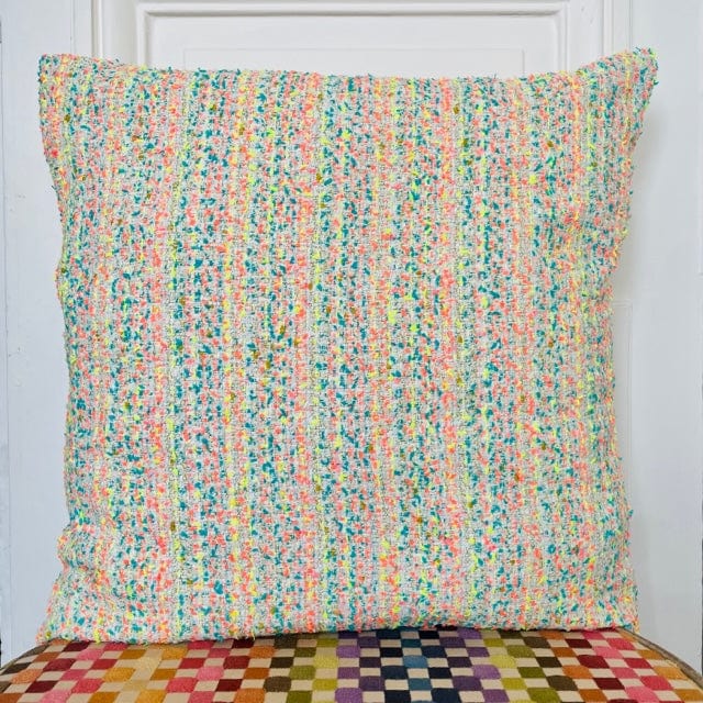 Coussin 50x50cm en tweed tissé et fabriqué en France
