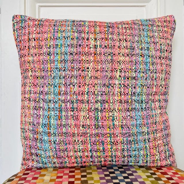 Coussin 50x50cm en tweed tissé et fabriqué en France