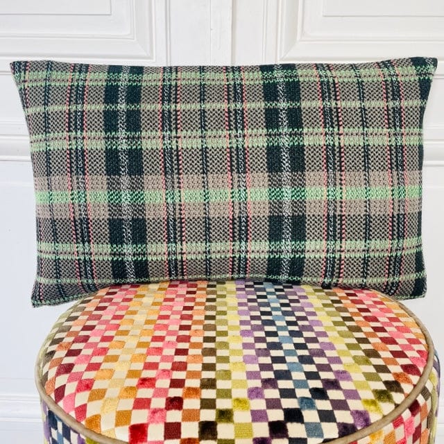 Coussin 65x40 cm en tweed tissé et fabriqué en France