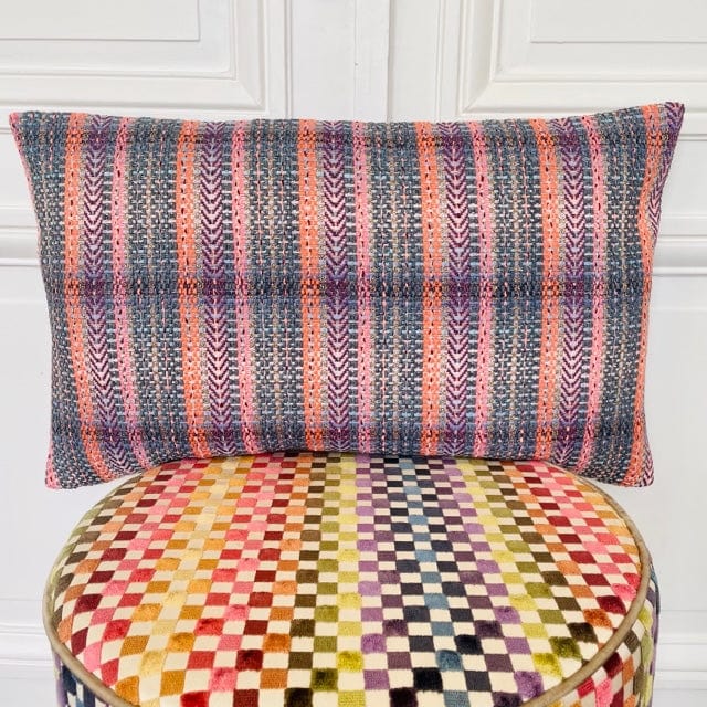 Coussin 65x40 cm en tweed tissé et fabriqué en France