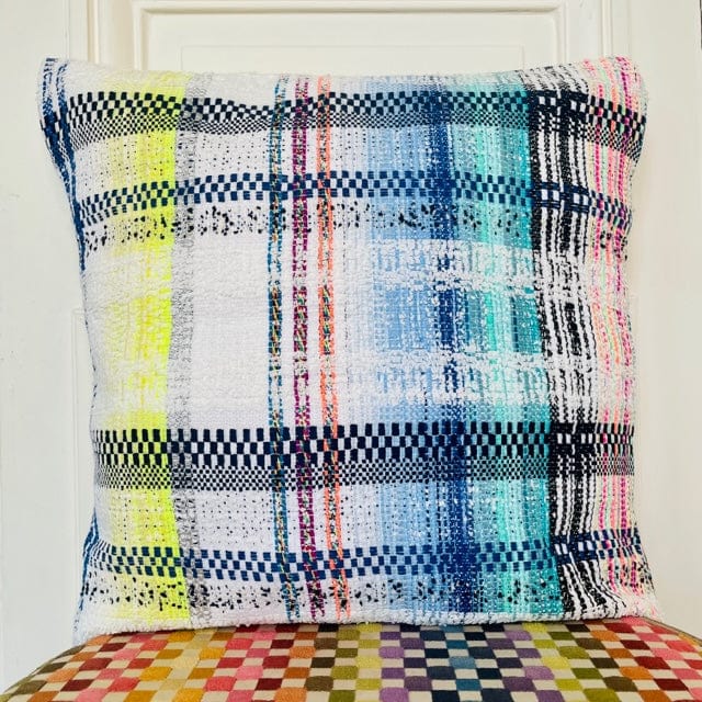 Coussin 50x50cm en tweed tissé et fabriqué en France