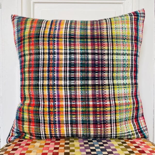 Coussin 50x50cm en tweed tissé et fabriqué en France