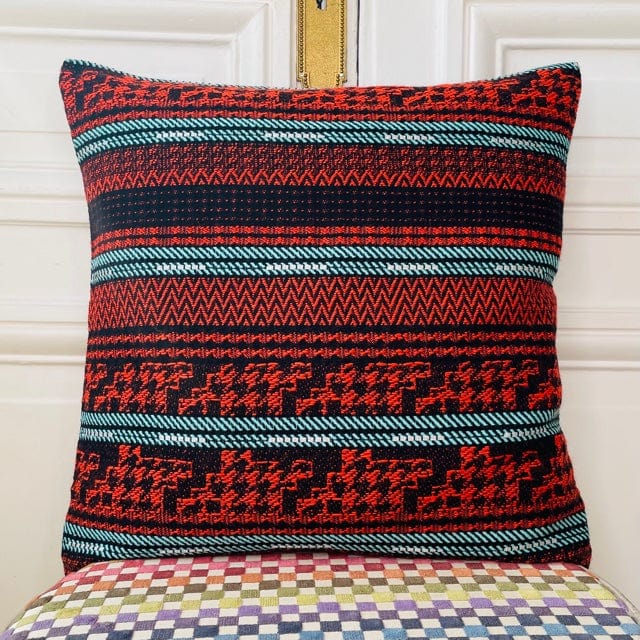 Coussin 50x50cm en tweed tissé et fabriqué en France