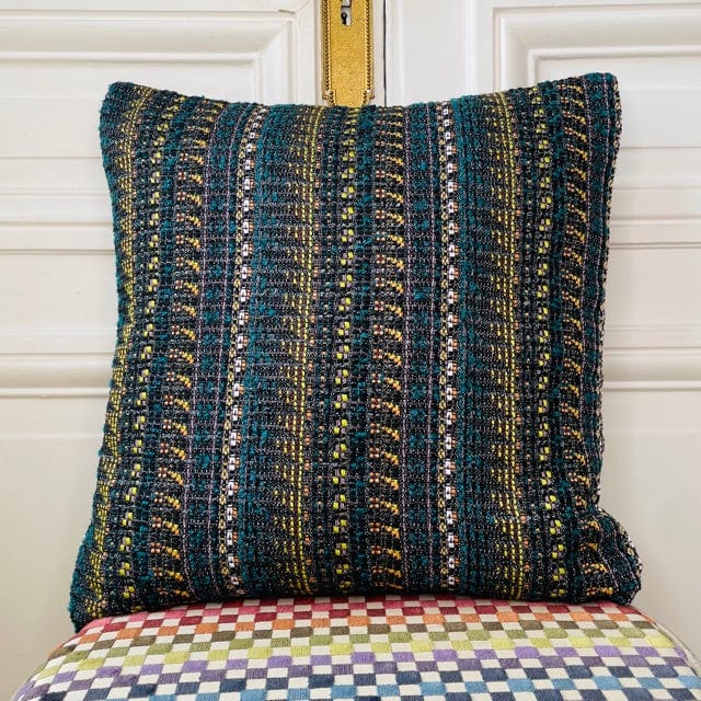 Coussin 50x50cm en tweed tissé et fabriqué en France
