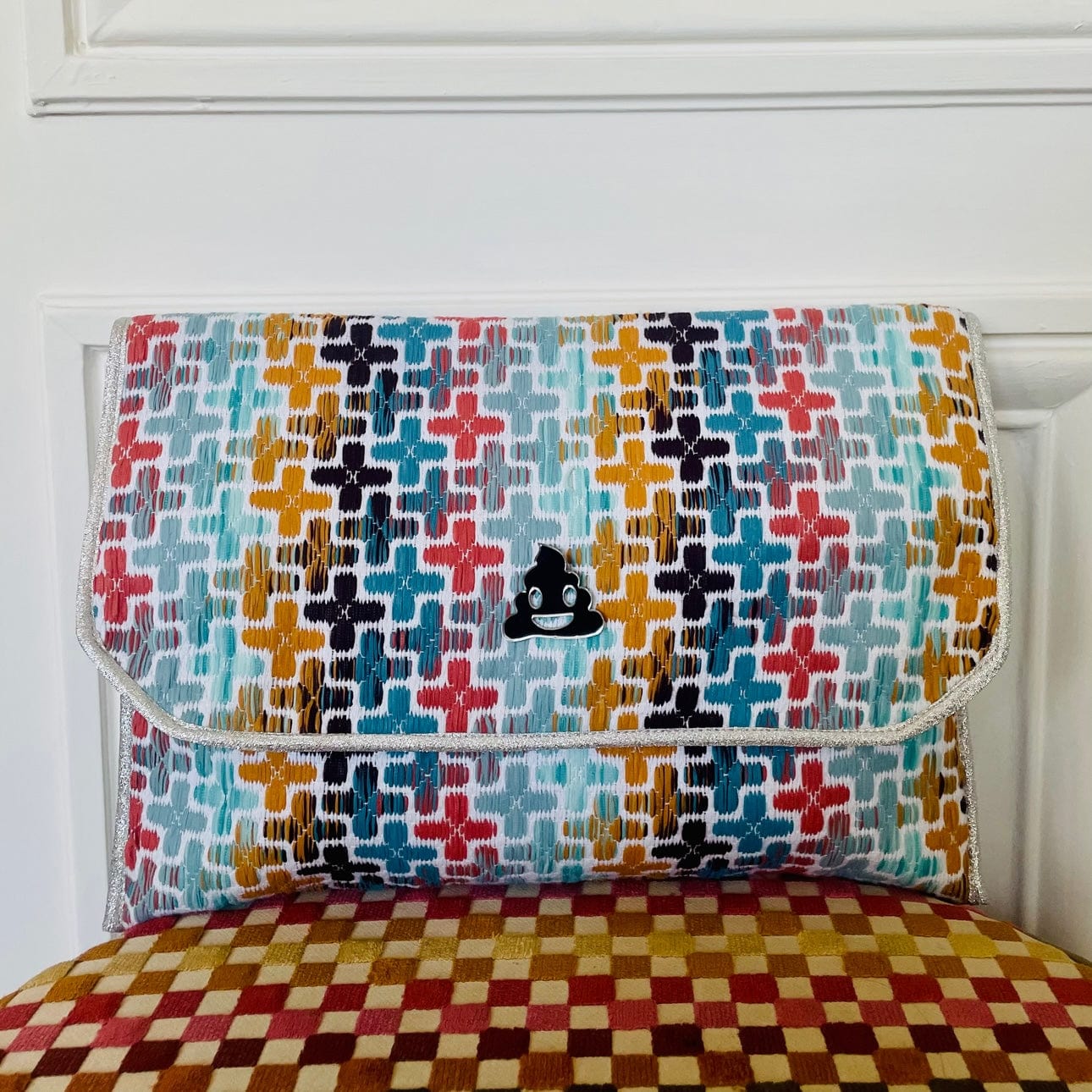 Pochette Gaston en tweed