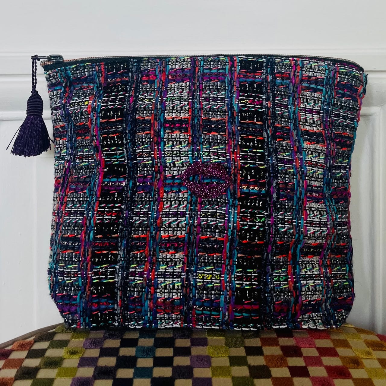 Pochette Bernadette en tweed