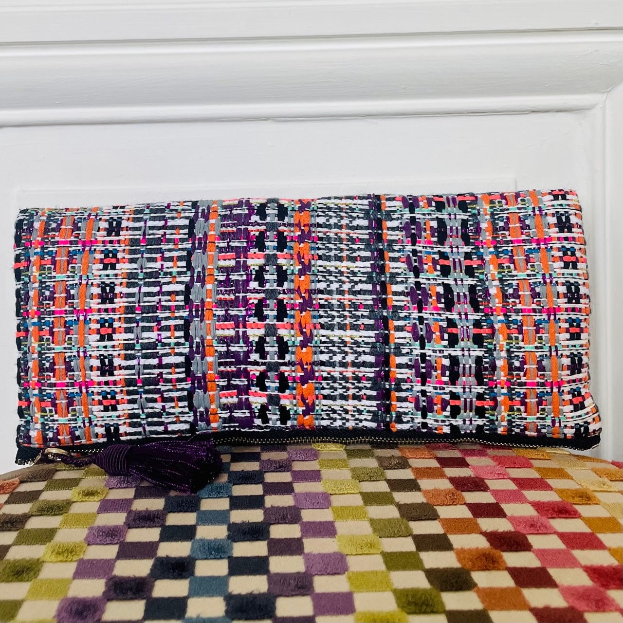 Pochette Charles en tweed