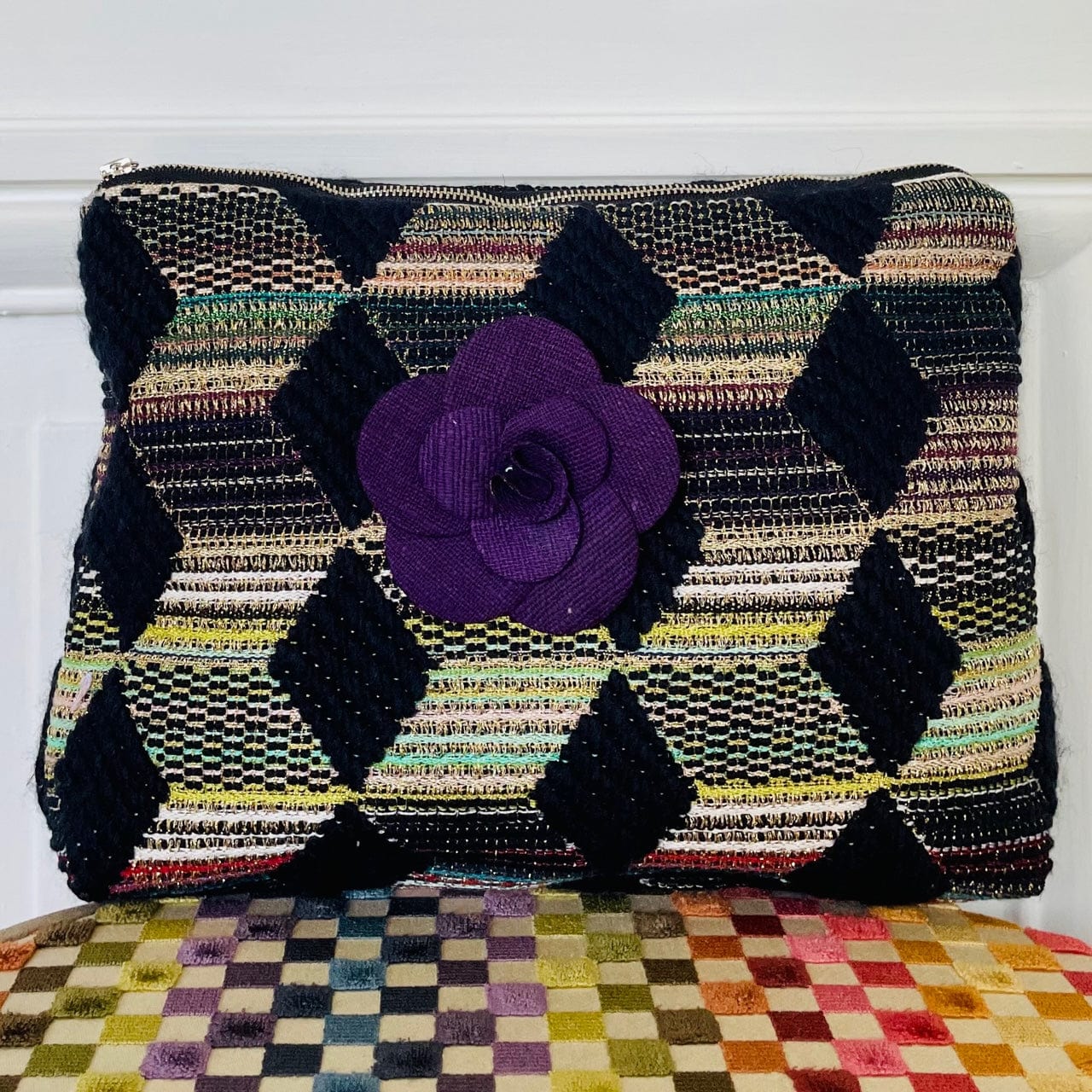 Pochette André en tweed