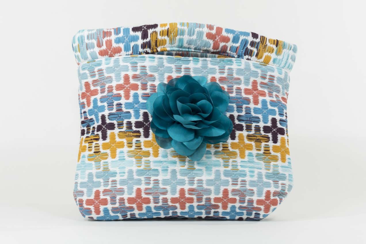 Pochette Agathe Evesome en tweed d'été - Agathe Evesome summer tweed clutch