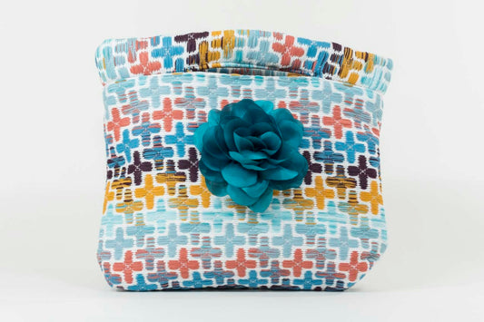 Pochette Agathe Evesome en tweed d'été - Agathe Evesome summer tweed clutch