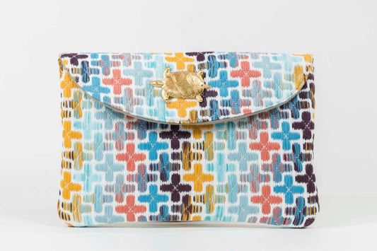 Pochette Louise Evesome en tweed d'été - Louise Evesome summer tweed clutch