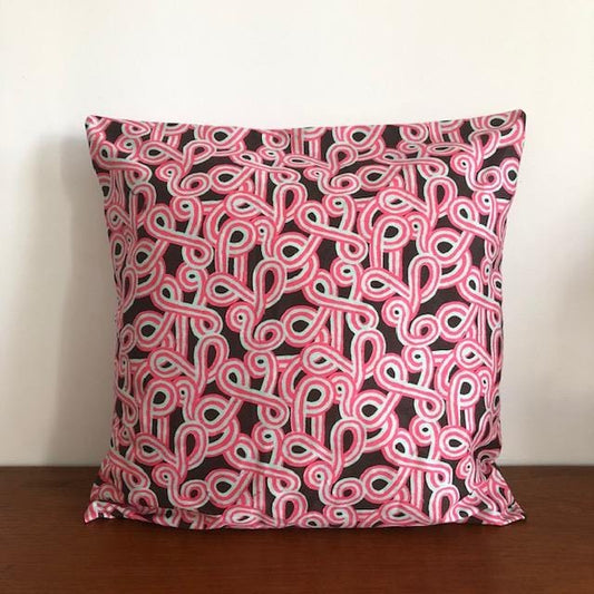 Coussin Evesome 50x50cm en denim de Liberty - Evesome cushion 50x50cm in Liberty denim