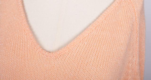 Pull col V Evesome 58% cachemire 42% lin - V-neck sweater Evesome 58% cashmere 42% linen
