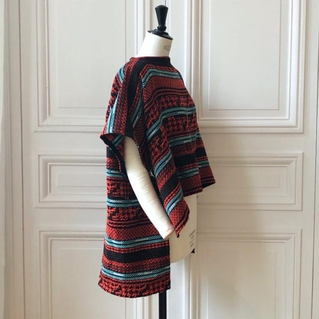 Poncho Evesome en tweed - Evesome tweed poncho