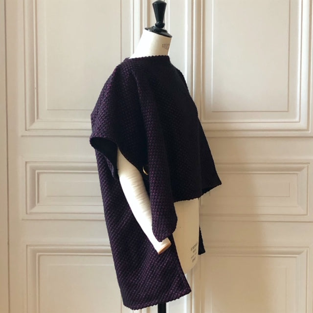Poncho Evesome en tweed - Evesome tweed poncho