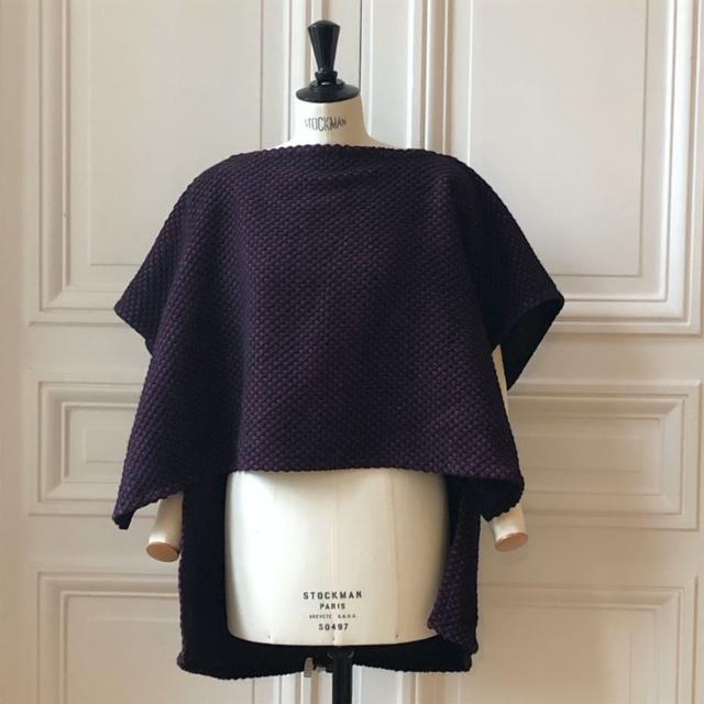 Poncho Evesome en tweed - Evesome tweed poncho
