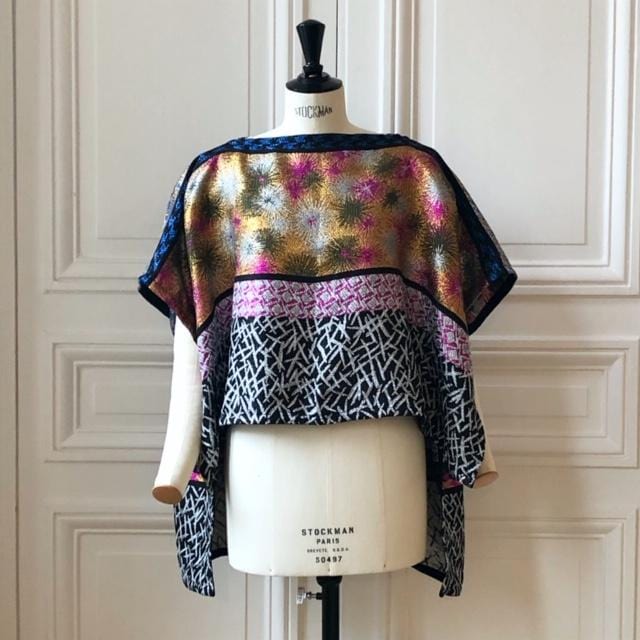 Poncho Evesome en tweed - Evesome tweed poncho