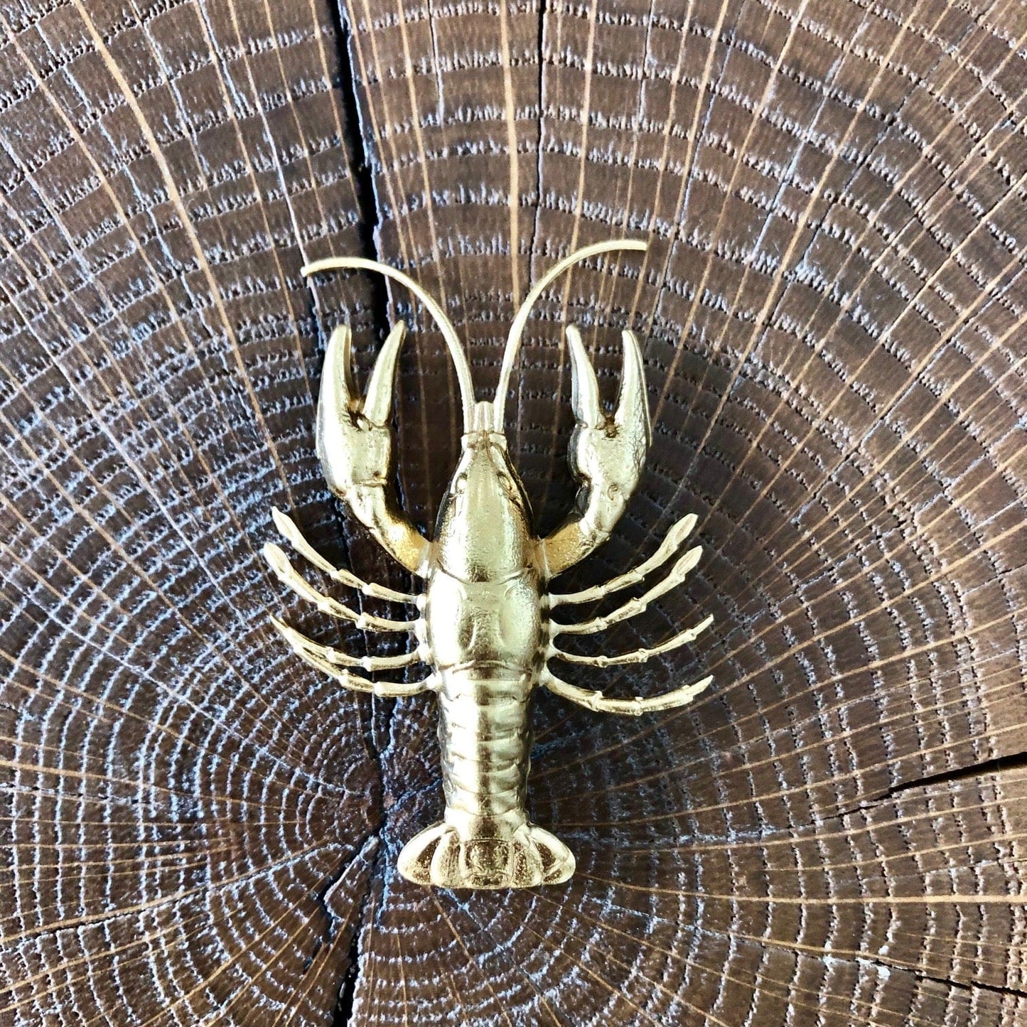 Broche Langouste dorée