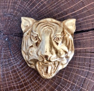 Broche Tigre dorée