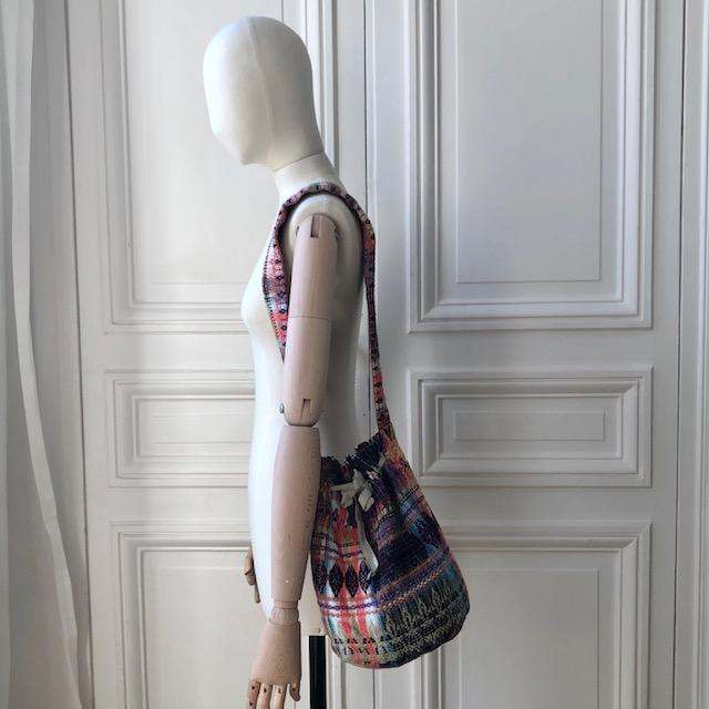 Sac seau Edouard en tweed