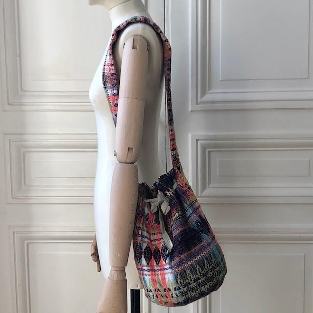 Sac seau Edouard en tweed