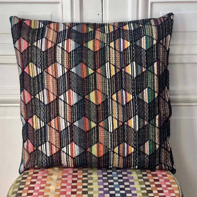 Coussin 50X50 cm en tweed tissé et fabriqué en France