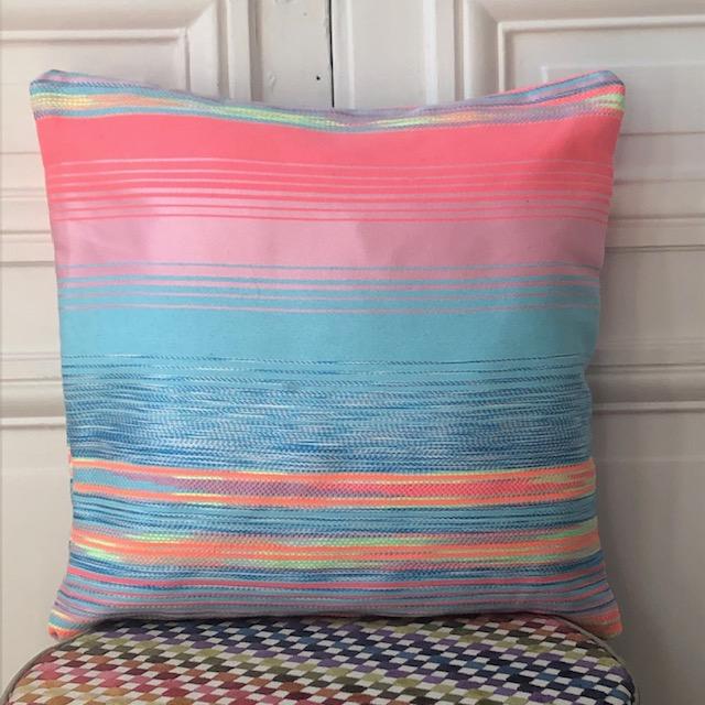Coussin 50X50 cm en tweed tissé et fabriqué en France