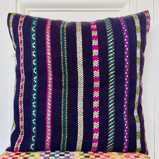 Coussin 50x50cm en tweed tissé et fabriqué en France