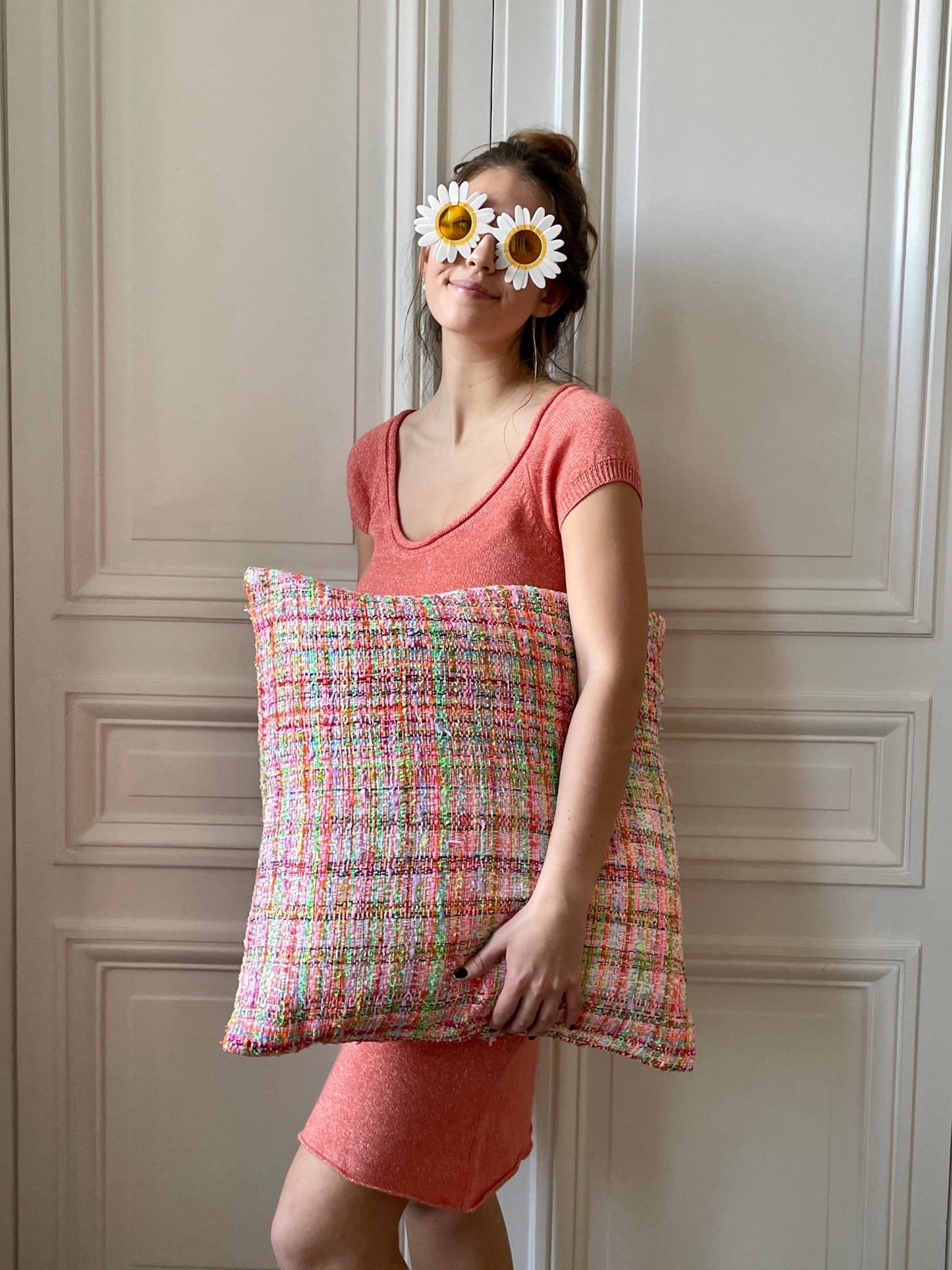 Robe 58% cachemire 42% lin